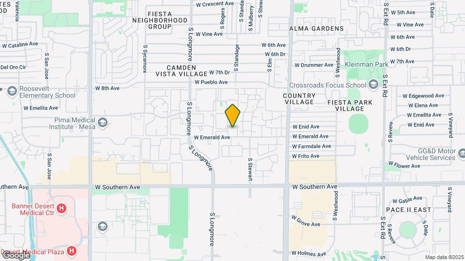 1432 W Emerald Ave Mapa y Detalles de la Ubicación