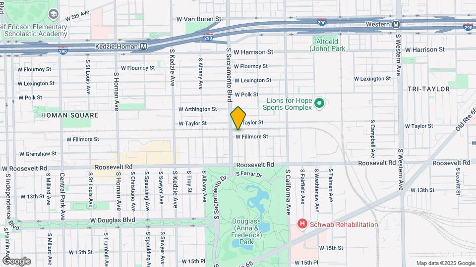 2944 W Fillmore St Map and Location Details