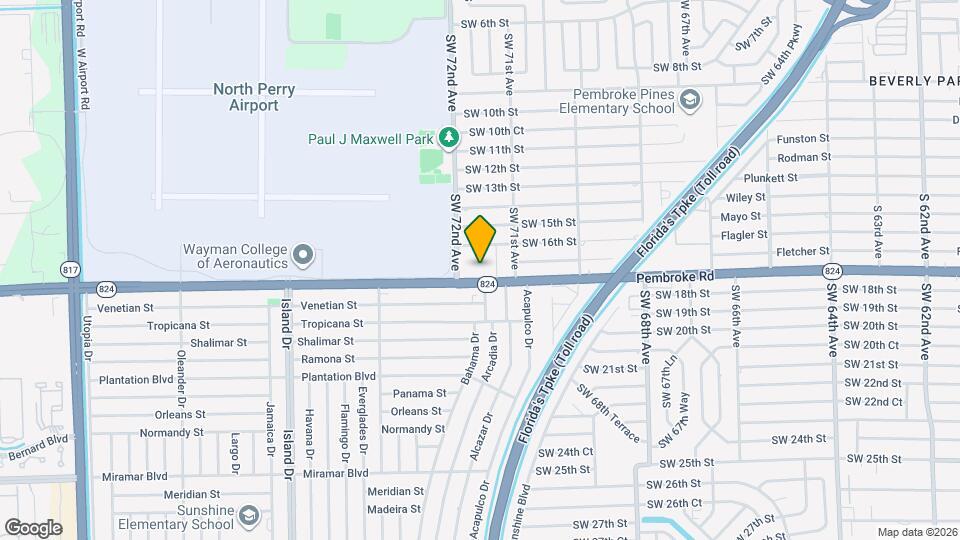 7153 Pembroke Rd Map and Location Details