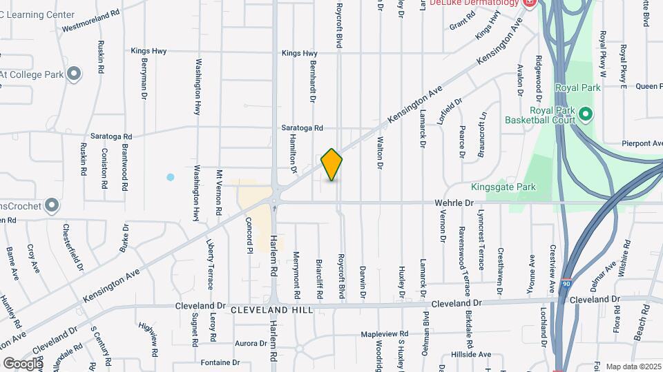 425 Roycroft Blvd Map and Location Details