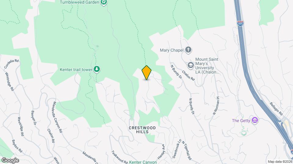 1425 N Tigertail Rd Map and Location Details