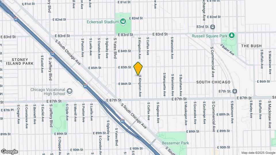 8538 S Kingston Ave Map and Location Details