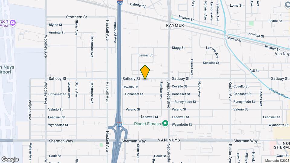 15432 Saticoy St Map and Location Details