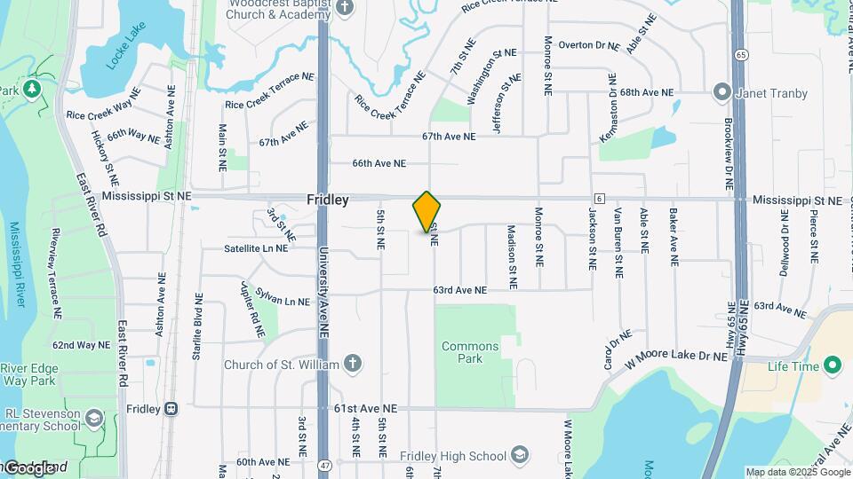 6380 7th St NE, Unit 1 Map and Location Details