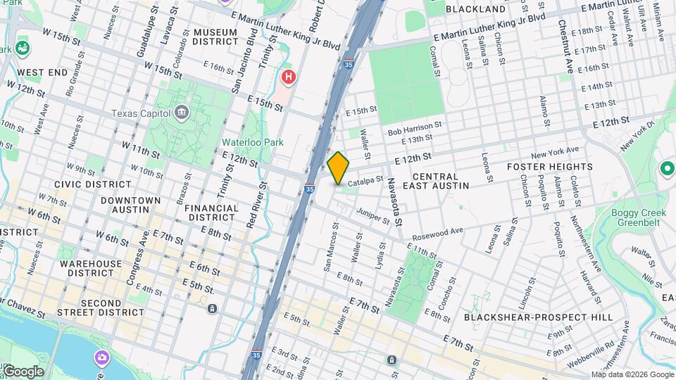 900 Olive St Map and Location Details