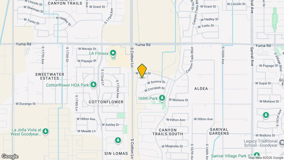 17037 W Zuni St Map and Location Details