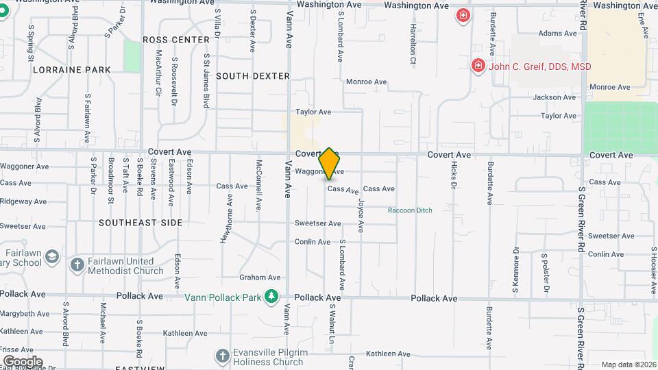 1630 S Walnut Ln Map and Location Details