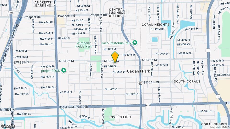 817 NE 37th St Map and Location Details