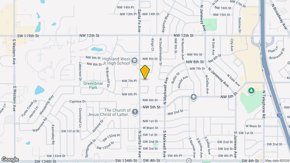 1052 NW 7th Pl Map and Location Details