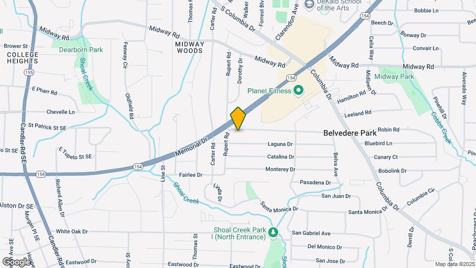 2847 Belvedere Ln Map and Location Details
