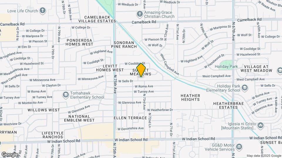 7312 W Sells Dr Map and Location Details