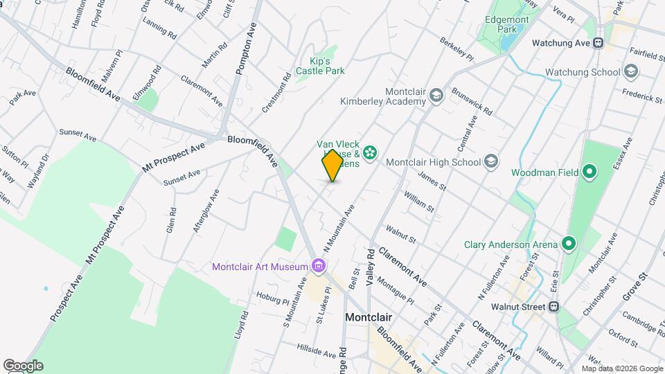 31 Upper Mountain Ave Map and Location Details