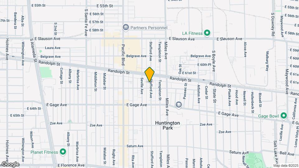 6203 Stafford Ave Mapa y Detalles de la Ubicación