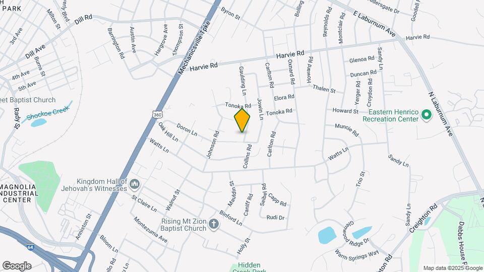 3202 Gaulding Ln Map and Location Details