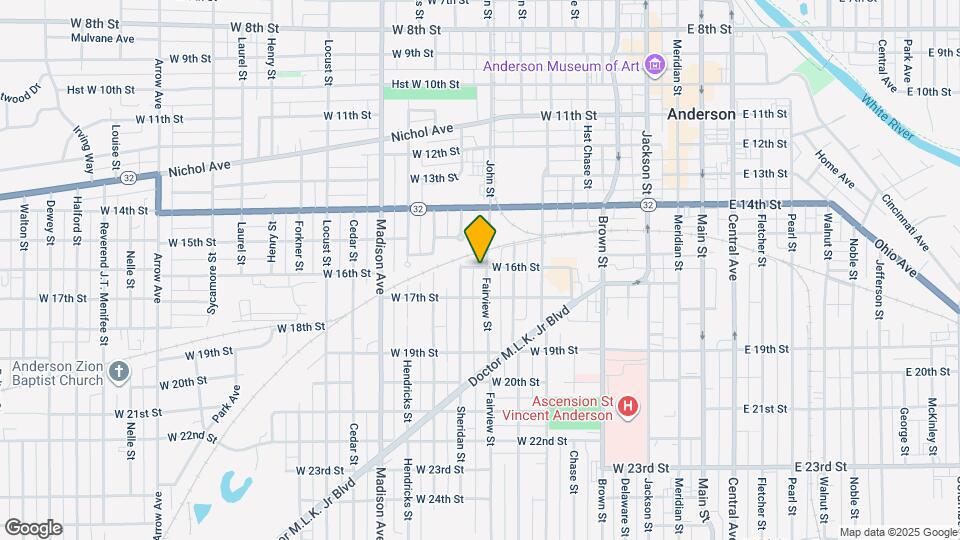 1601 Fairview St Map and Location Details