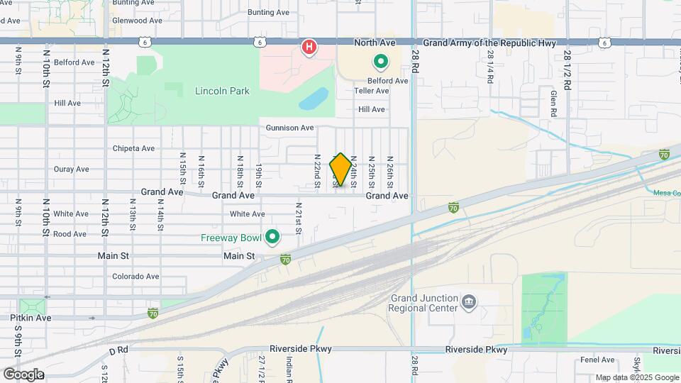 406 N 23rd St Map and Location Details