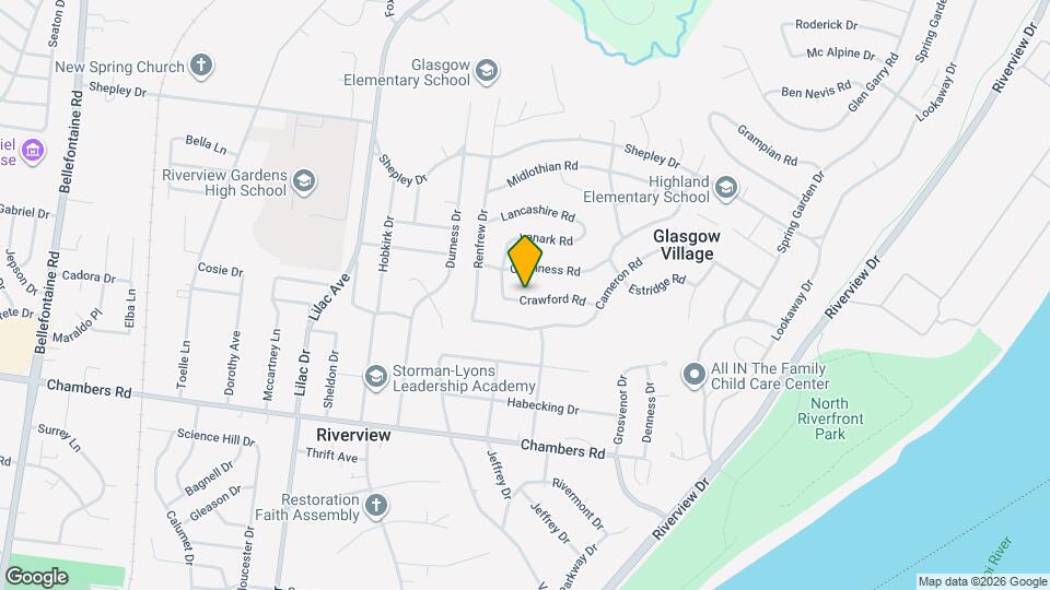 417 Crawford Rd Map and Location Details