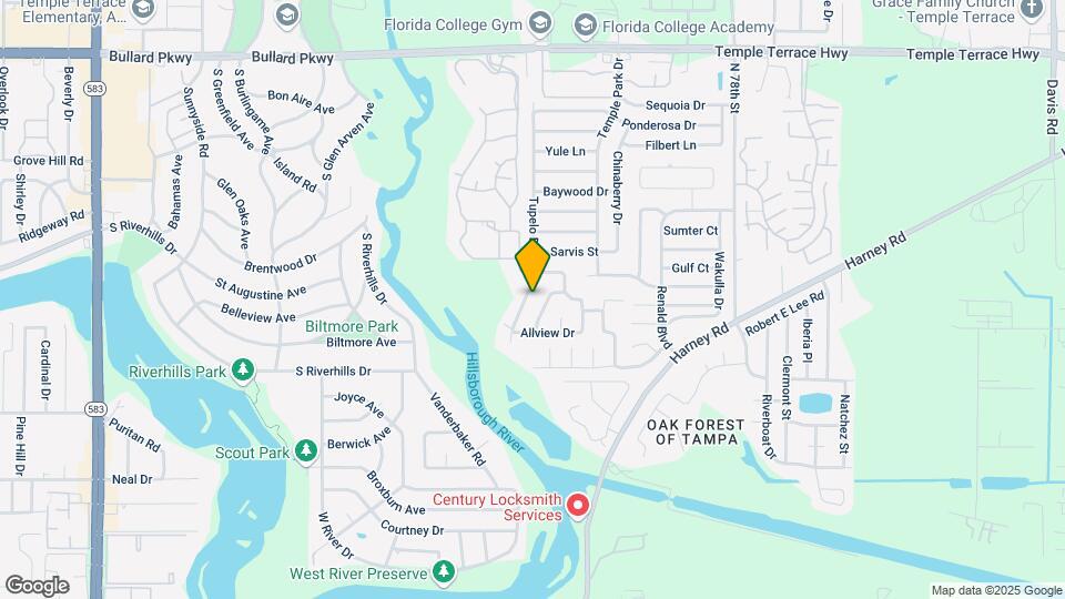 8313 Tupelo Dr Map and Location Details