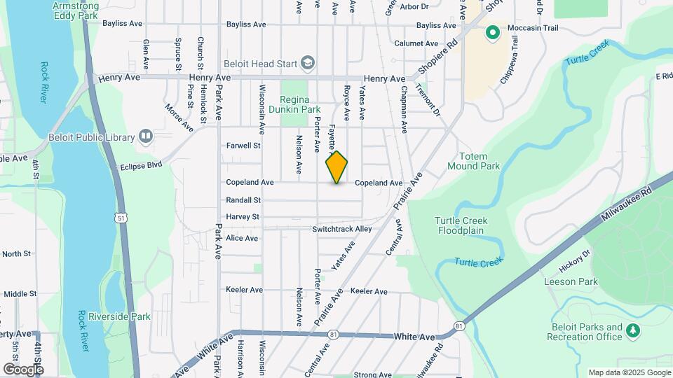 1430 Copeland Ave Map and Location Details