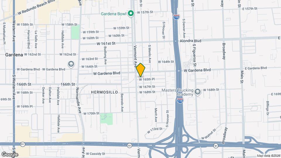 839 W 165th Pl Map and Location Details