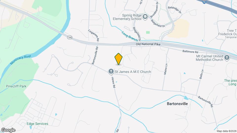 5945 Bartonsville Rd Map and Location Details