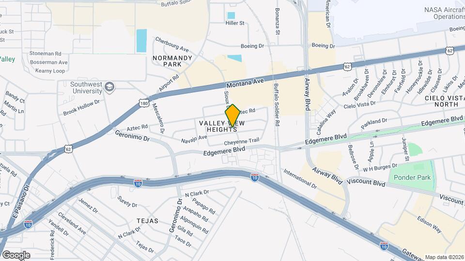 6447 Navajo Ave Map and Location Details