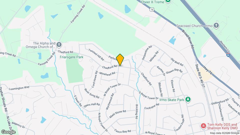 1136 Chadford Rd Map and Location Details