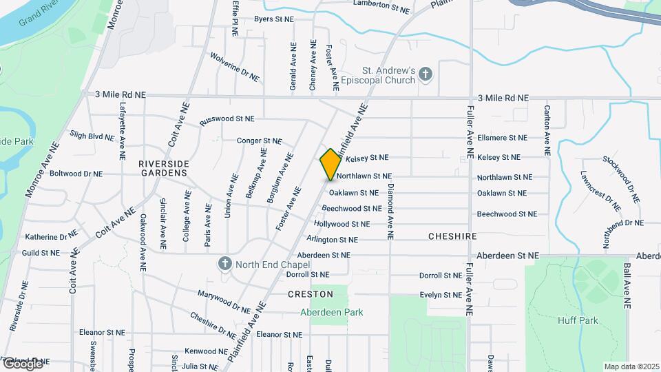 2542 Plainfield Ave NE Map and Location Details