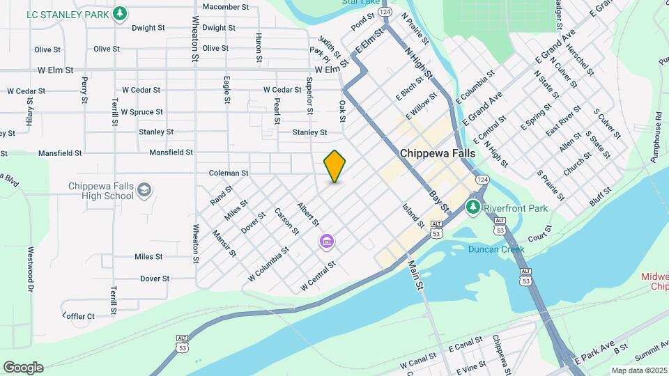 313 W Willow St Map and Location Details