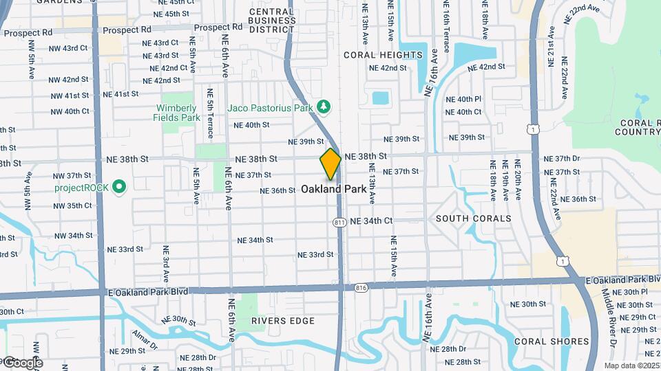 3616 NE 11th Ave Map and Location Details