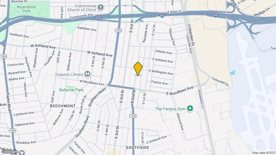 4615 S 2nd St Map and Location Details