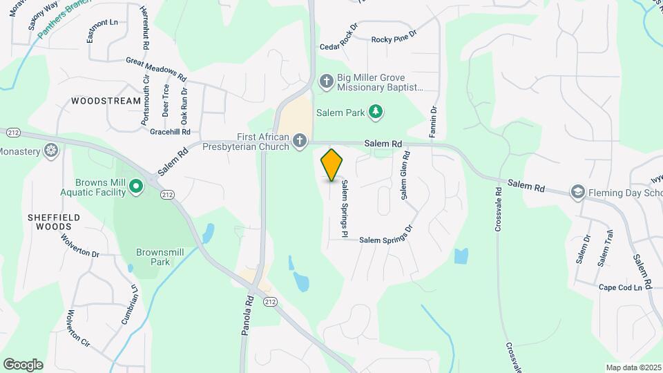 3610 Salem Hills Dr Map and Location Details