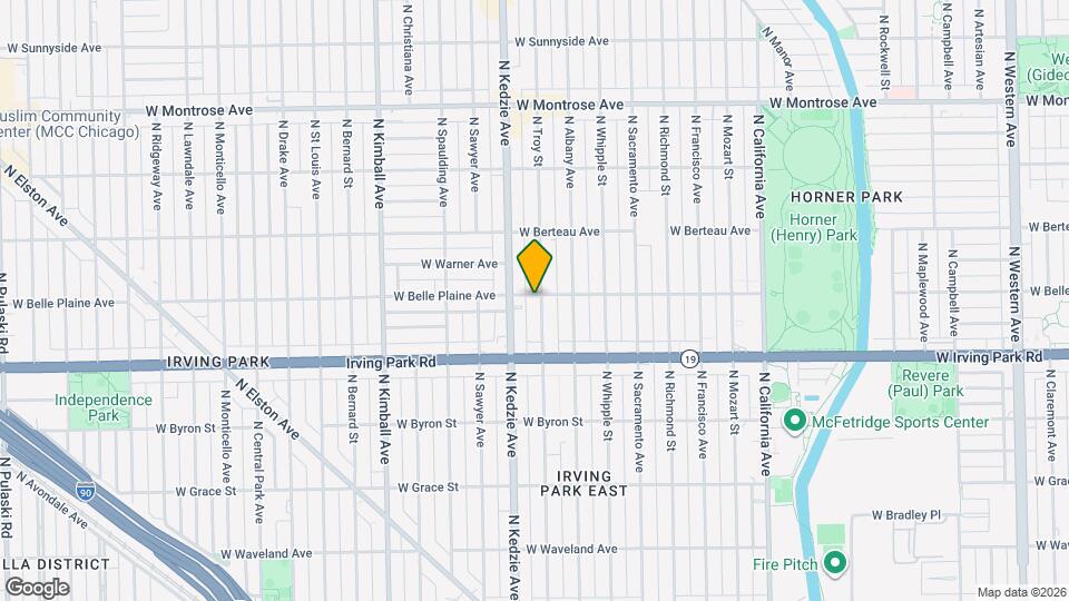 4056 N Troy St Mapa y Detalles de la Ubicación