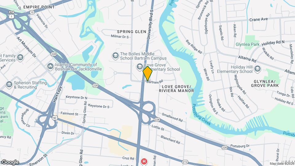 6020 Bartram Rd Map and Location Details