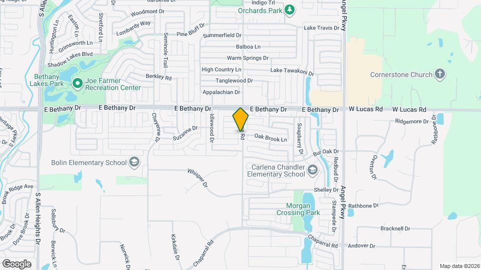 1523 Westchase Dr Map and Location Details