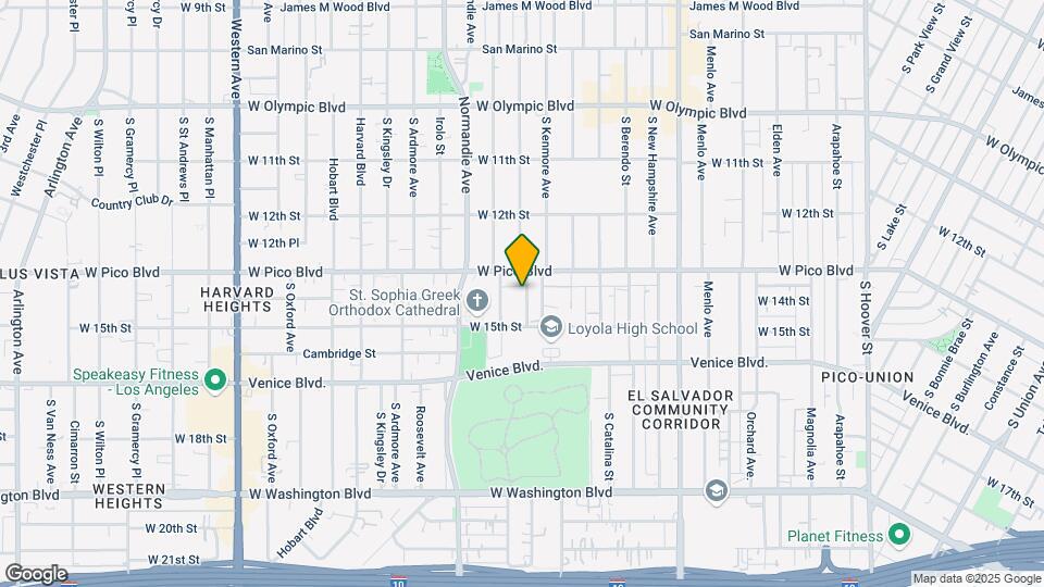 1321 Fedora St Map and Location Details