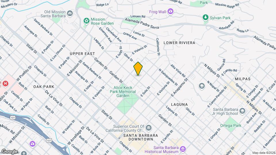 1510 Laguna St Map and Location Details