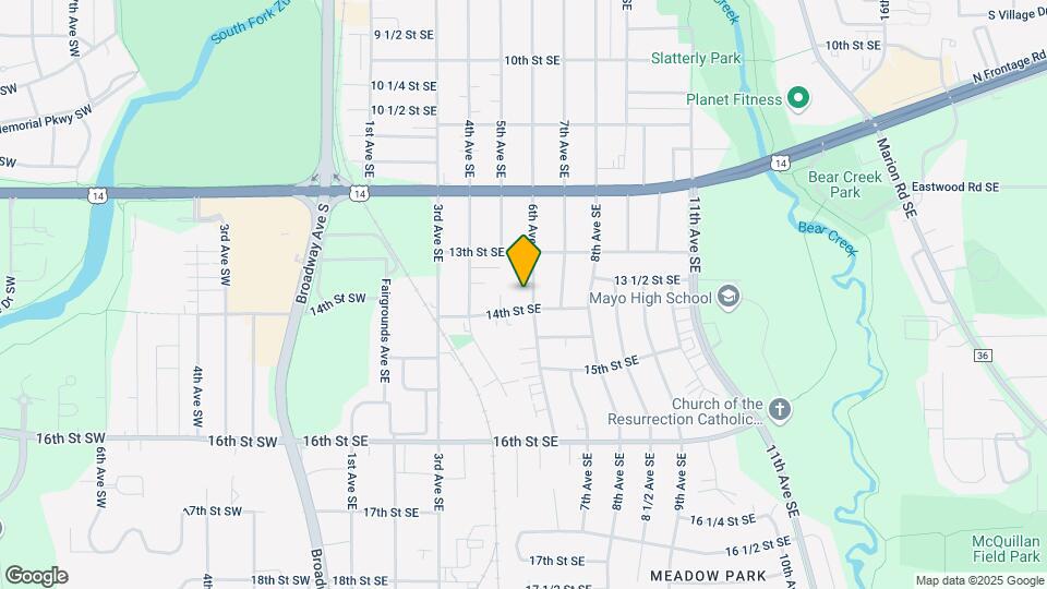 1341 6th Ave SE, Unit #4 Map and Location Details