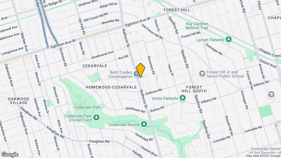 1681 Bathurst St Map and Location Details