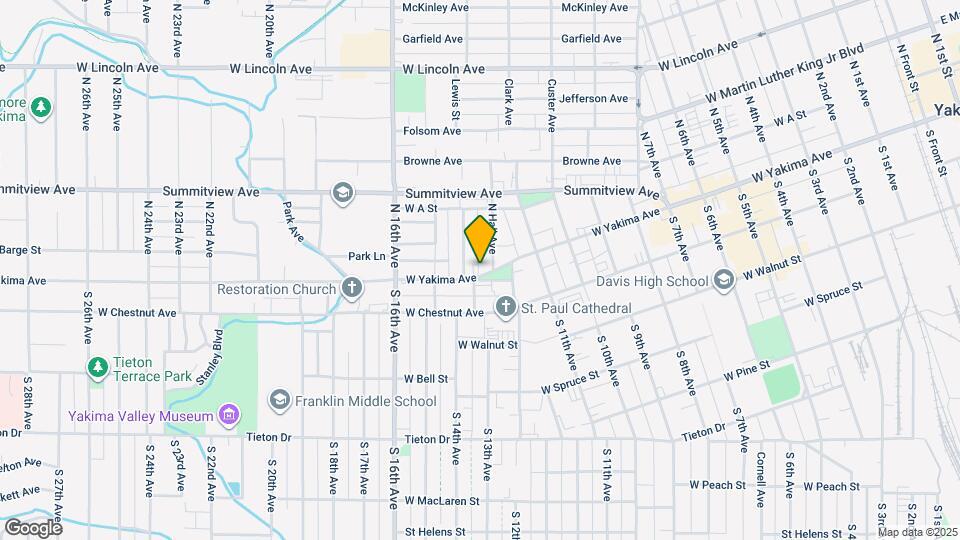 1203 W Yakima Ave Map and Location Details
