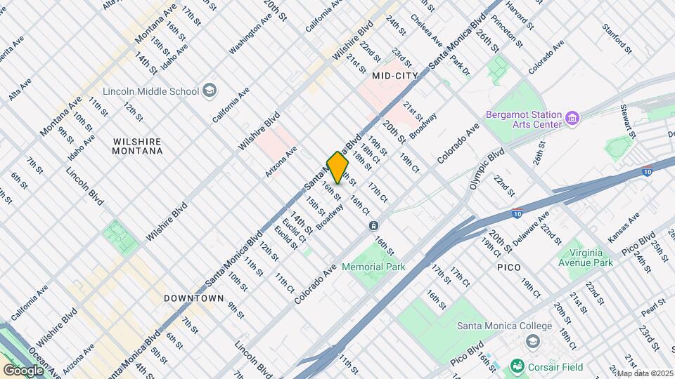 1432 16th St, prime Santa Monica location Mapa y Detalles de la Ubicación