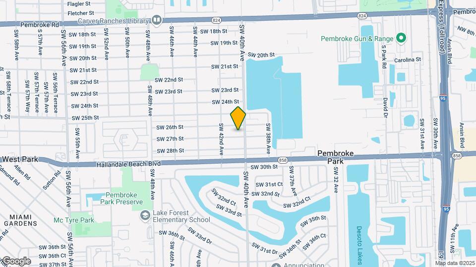 4011 SW 27th St Map and Location Details