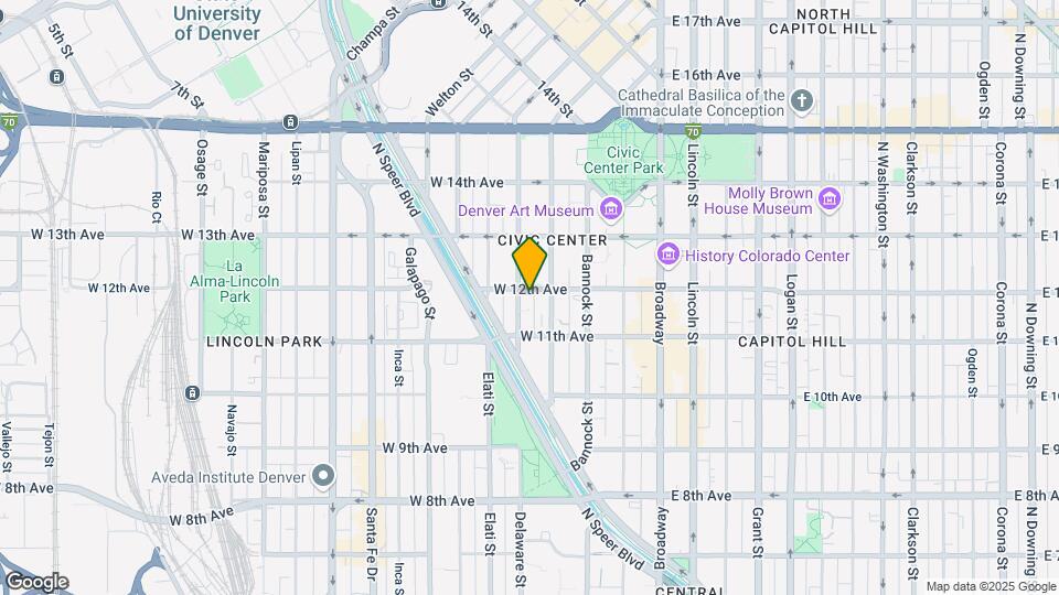 328 W 12th Ave Map and Location Details