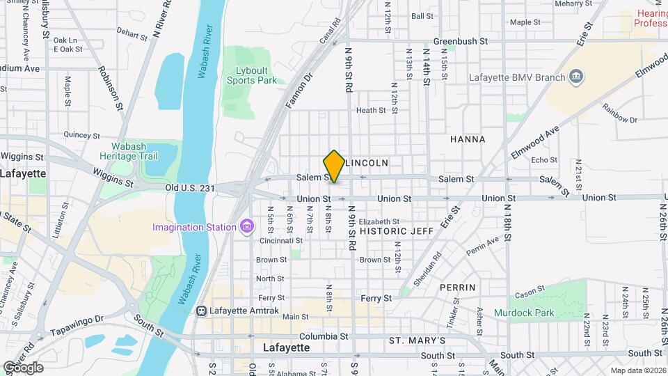 813 N 8th St Map and Location Details