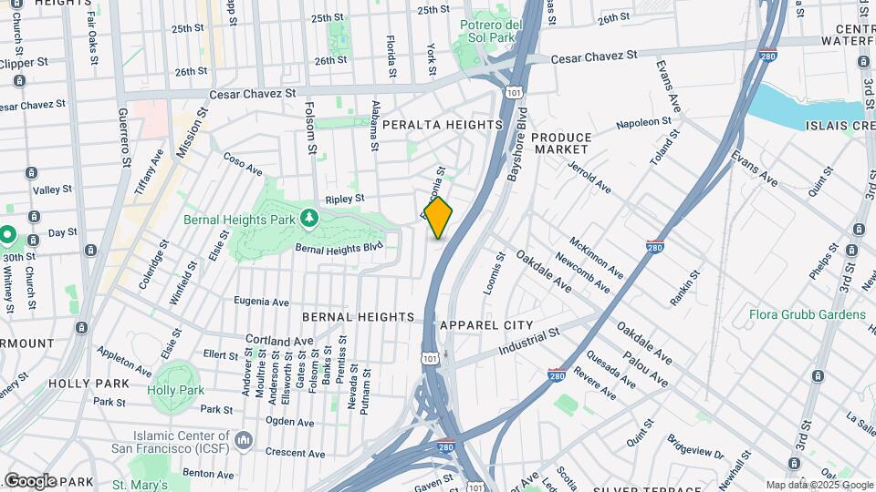 454 Holladay Ave Mapa y Detalles de la Ubicación