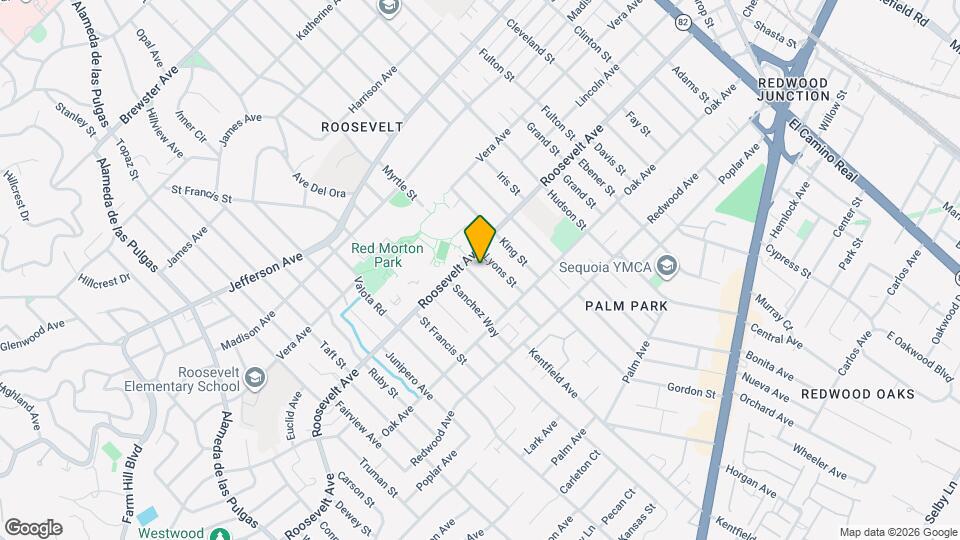 1125 McKinley St Map and Location Details