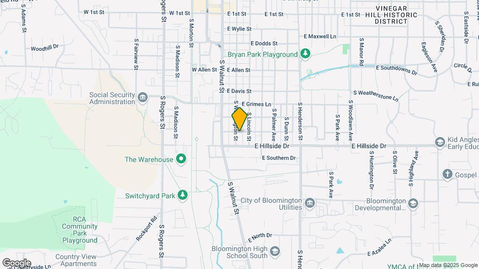 1407 S Washington St Map and Location Details