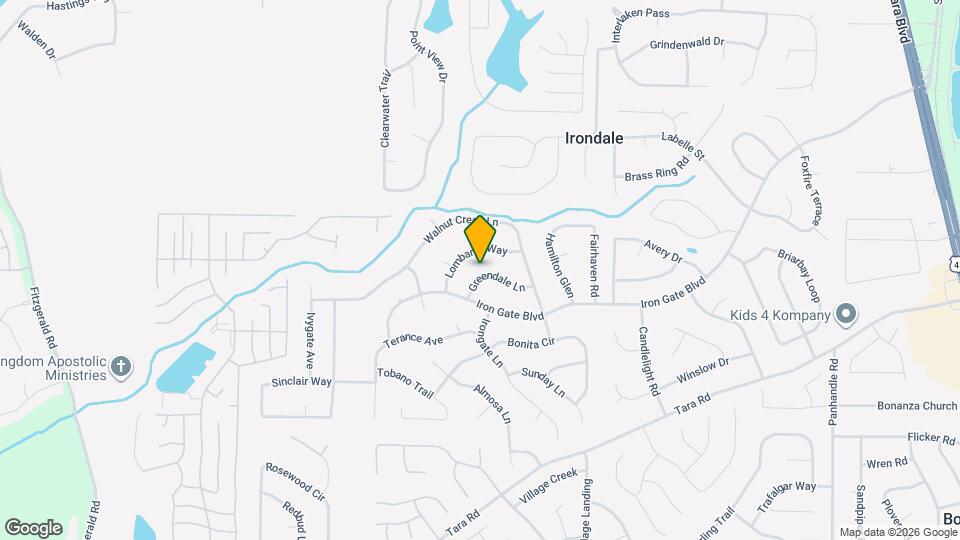 1050 Greendale Ln Map and Location Details
