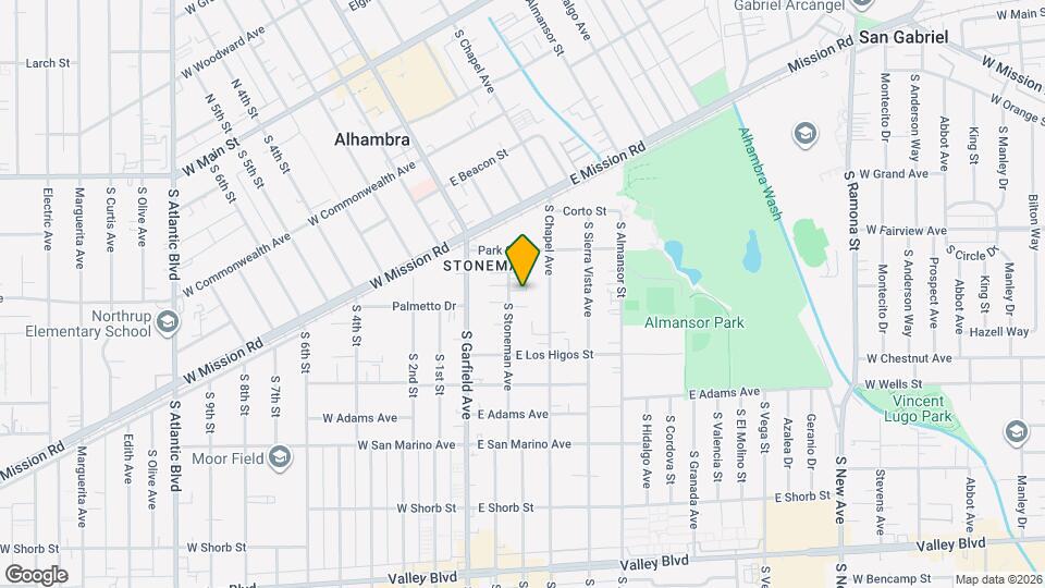 738 S Stoneman Ave Map and Location Details