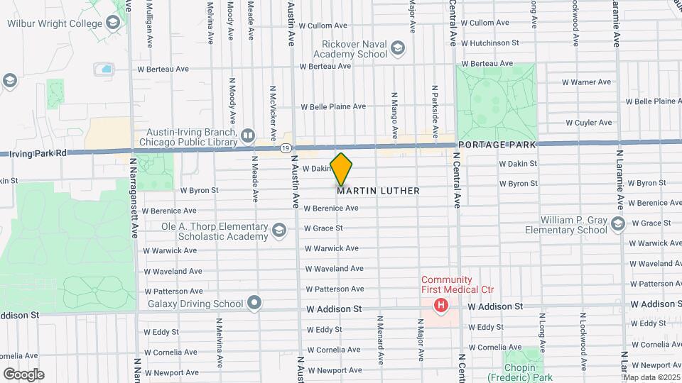 5857 W Byron St, Unit 2 Map and Location Details